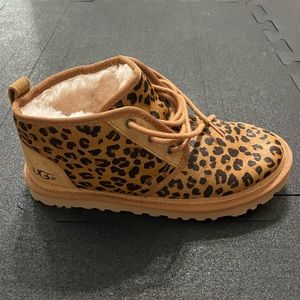 UGG Neumel Leopard Chukka Soft Ankle Boots